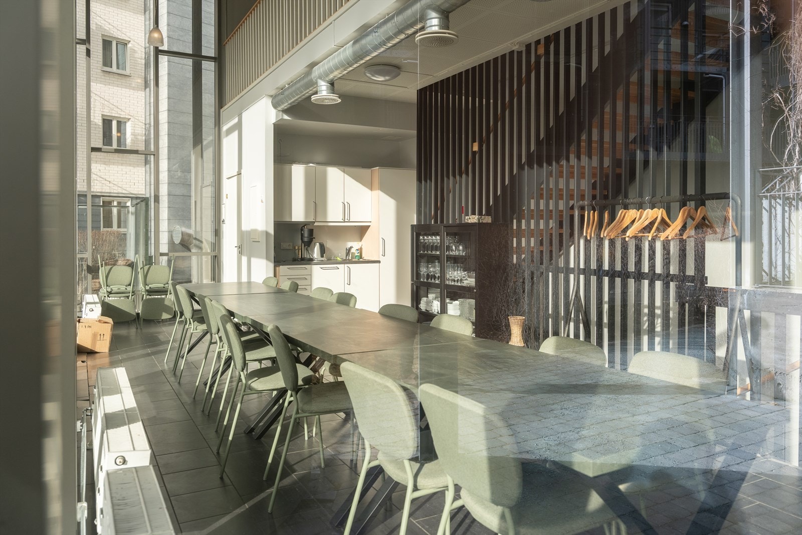 Privat selskapslokale for beboerne i laget. Galleribilde