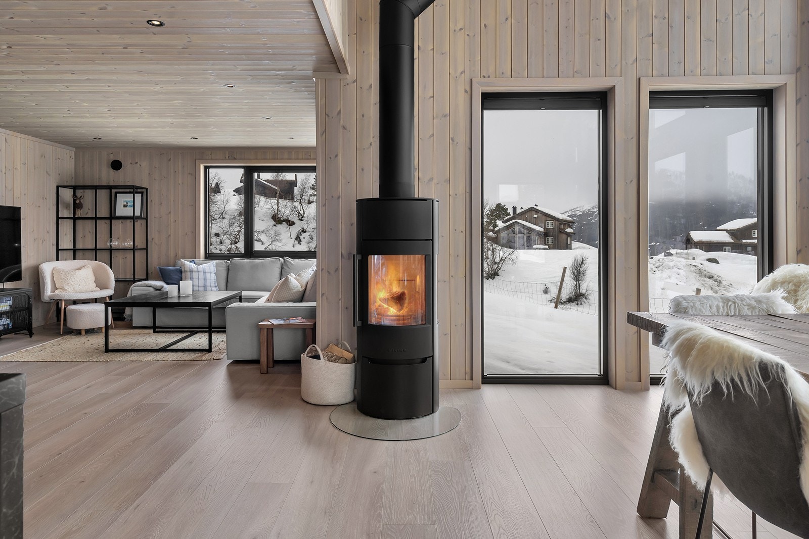 Stuen har en praktisk og god løsning Galleribilde