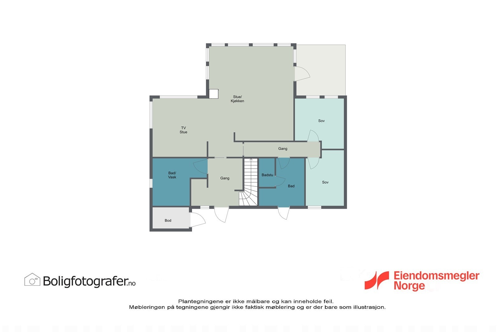 Plantegning hovedetasje Galleribilde