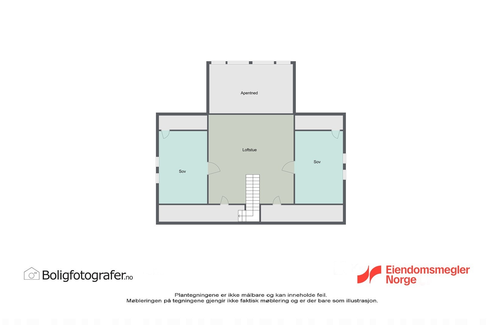 Plantegning loftsetasje Galleribilde
