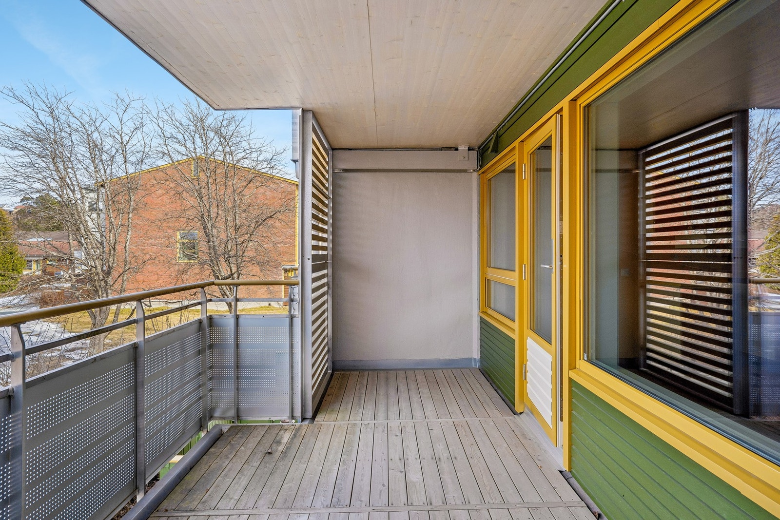 Balkong med gode solforhold. Galleribilde