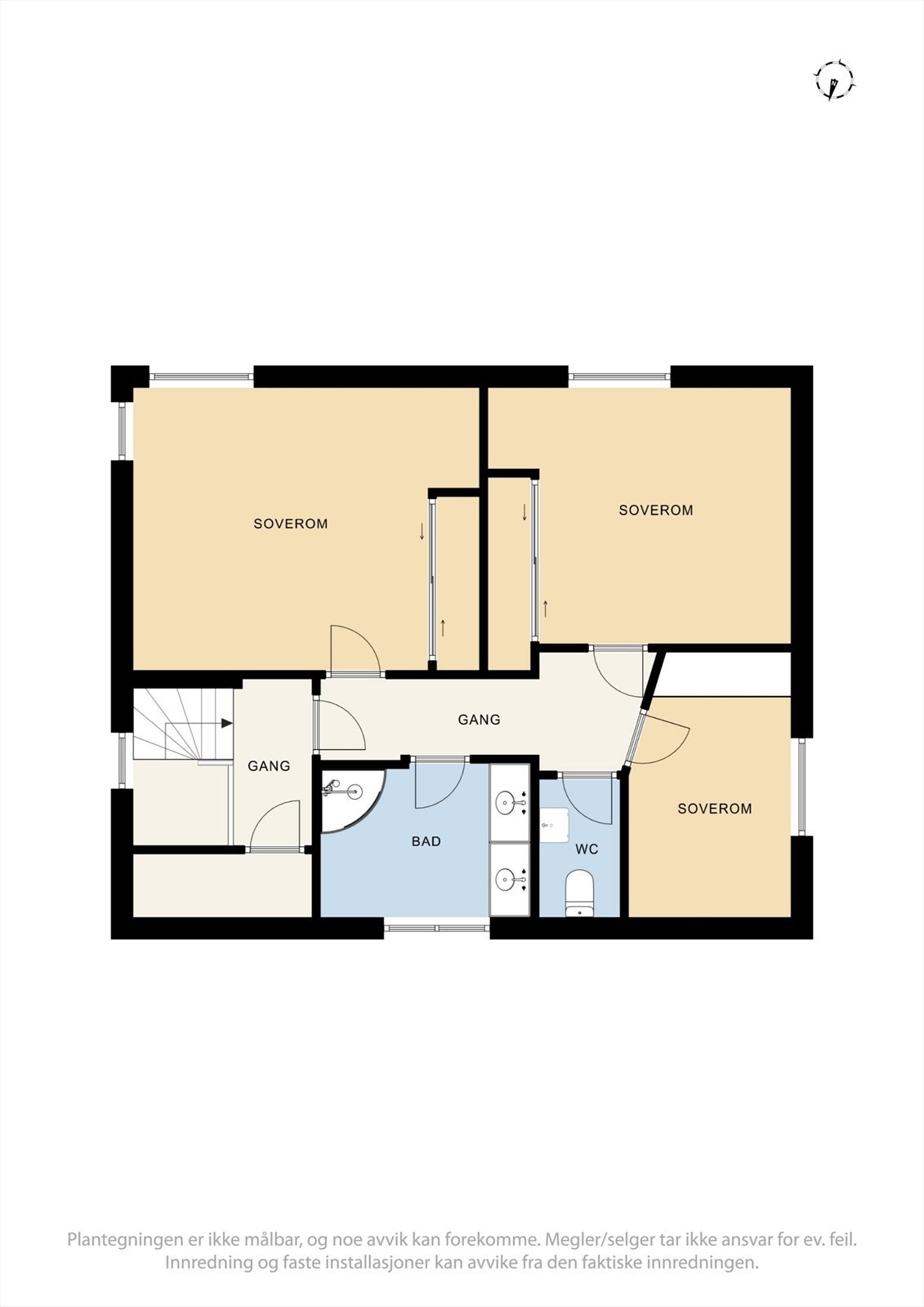 Plantegning andre etasje Galleribilde