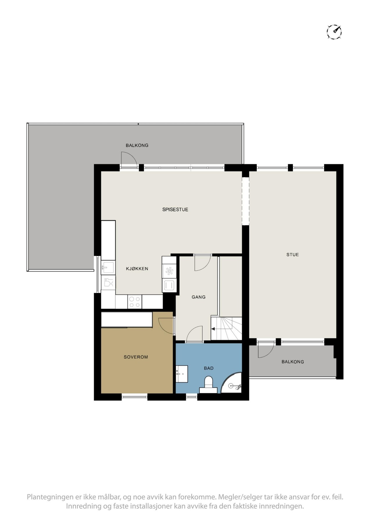 Plantegning 2 etg. Galleribilde