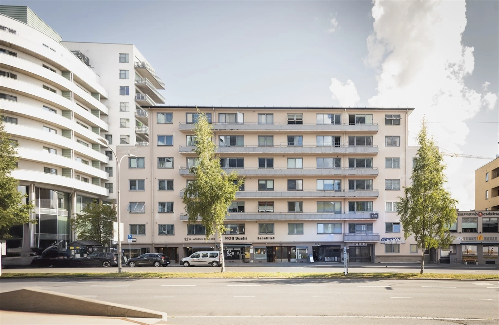 Fasade. Avvik av bildet kan forekomme da det pågår fasaderehabilitering. Galleribilde
