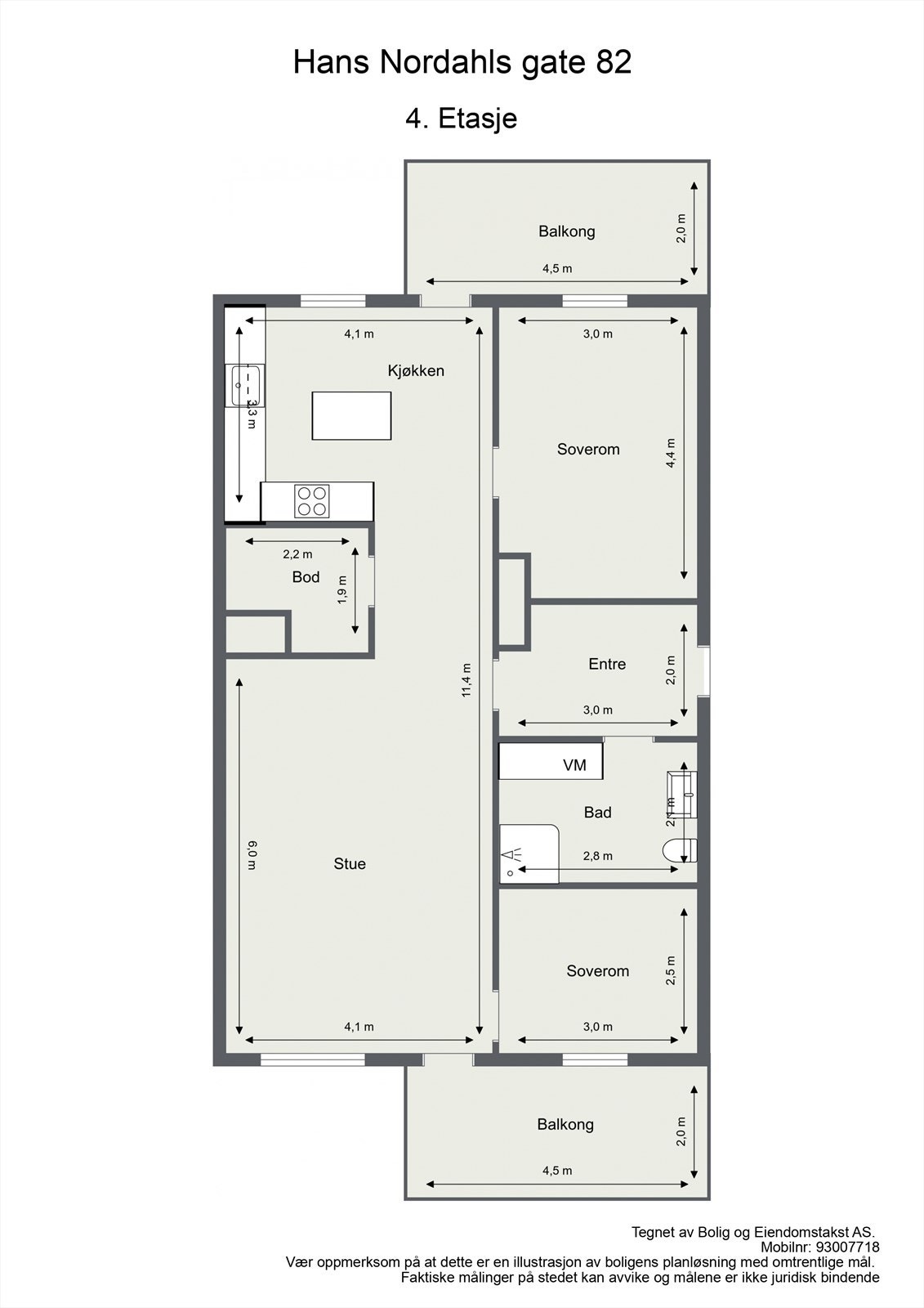 Plantegning Galleribilde