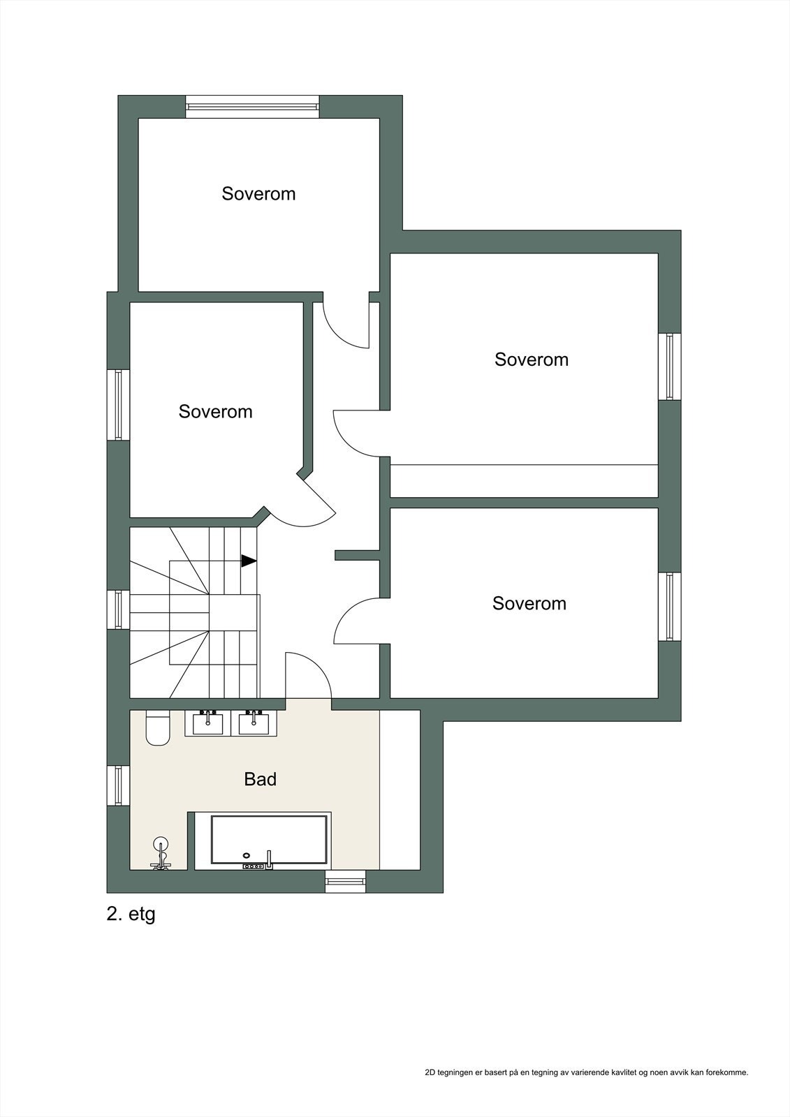 Plantegning - 2. etasje Galleribilde