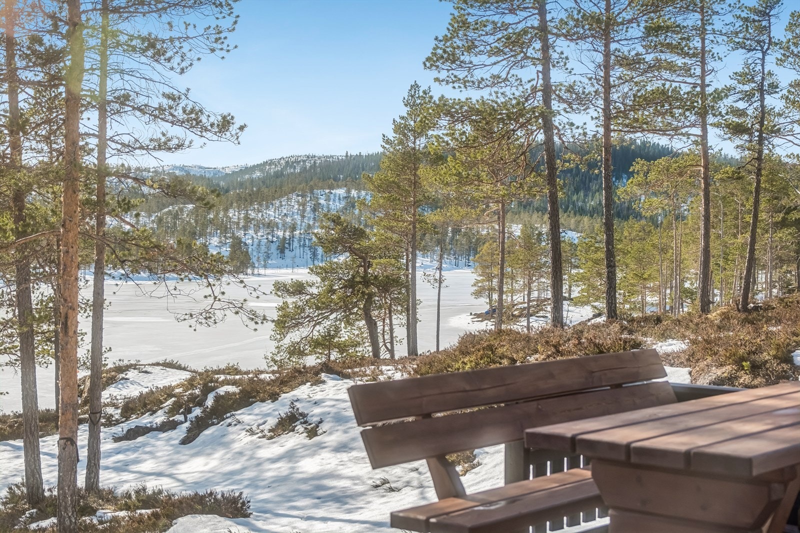 Utsikt ned mot Drivsvatnet Galleribilde