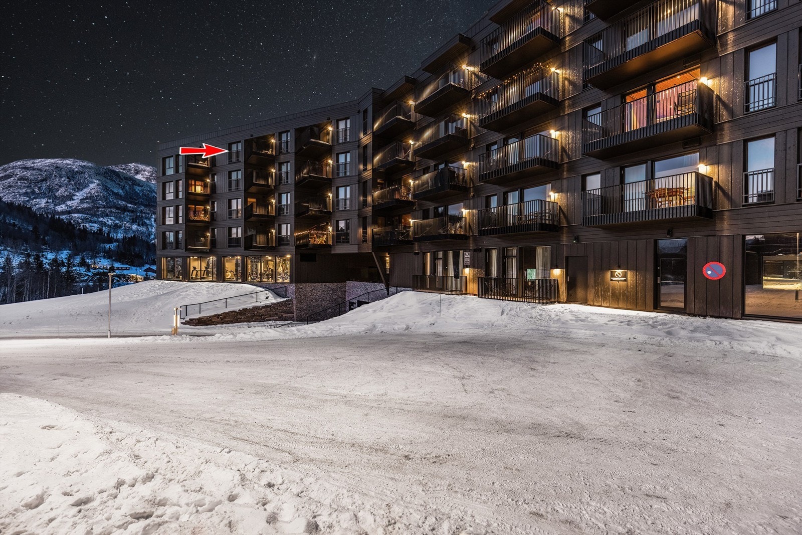 Leiligheten har en attraktiv og usjenert plassering i bygget. Galleribilde