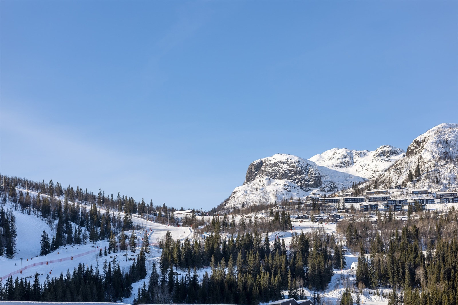 Hemsedal, kjent som Skandinavias Alper, byr på 53 bakker og 20 heiser for alle ferdighetsnivåer. Galleribilde