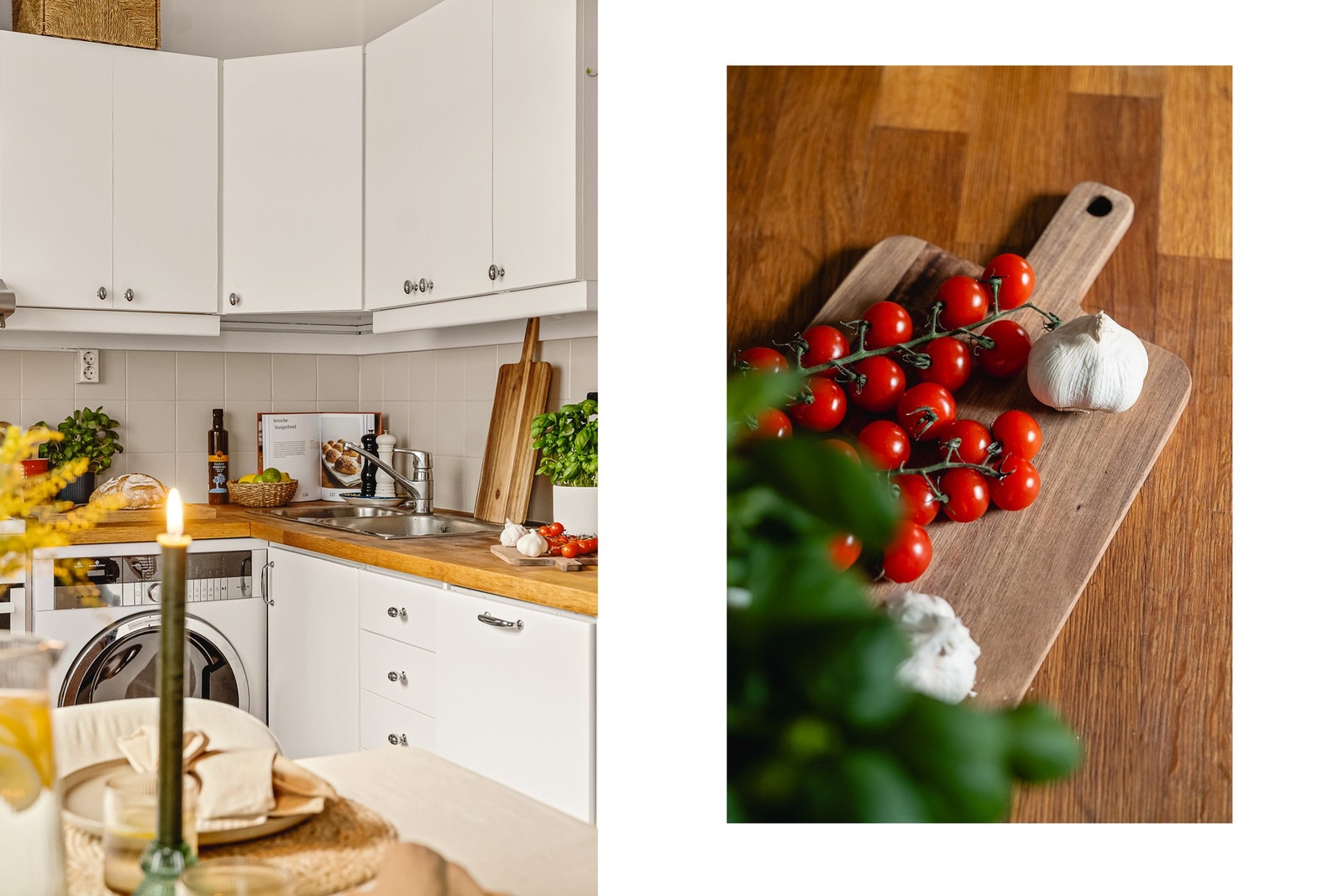 - Kjøkkenet har flott benkeplate i heltre - Galleribilde