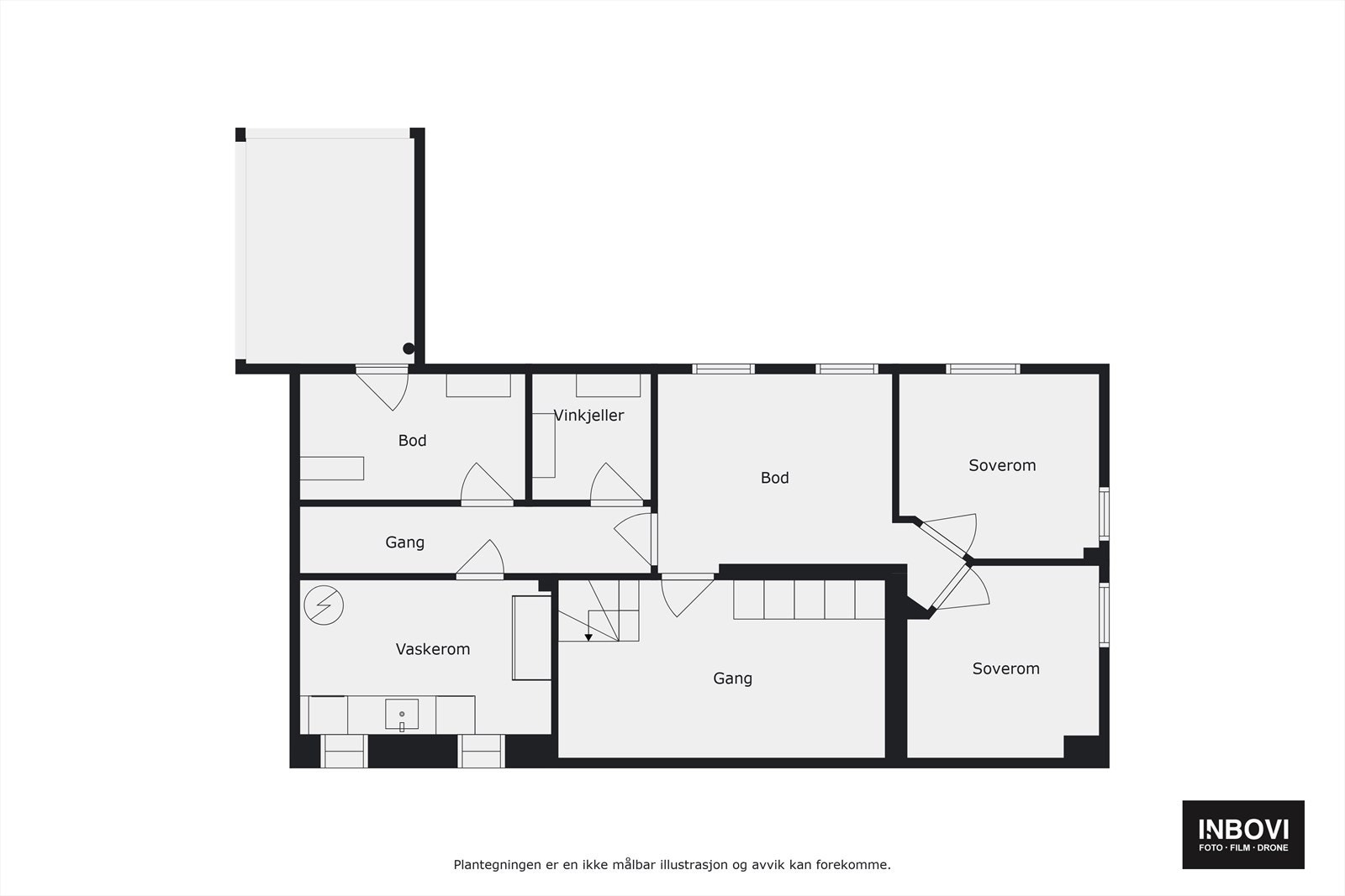 Plantegning kjeller Galleribilde