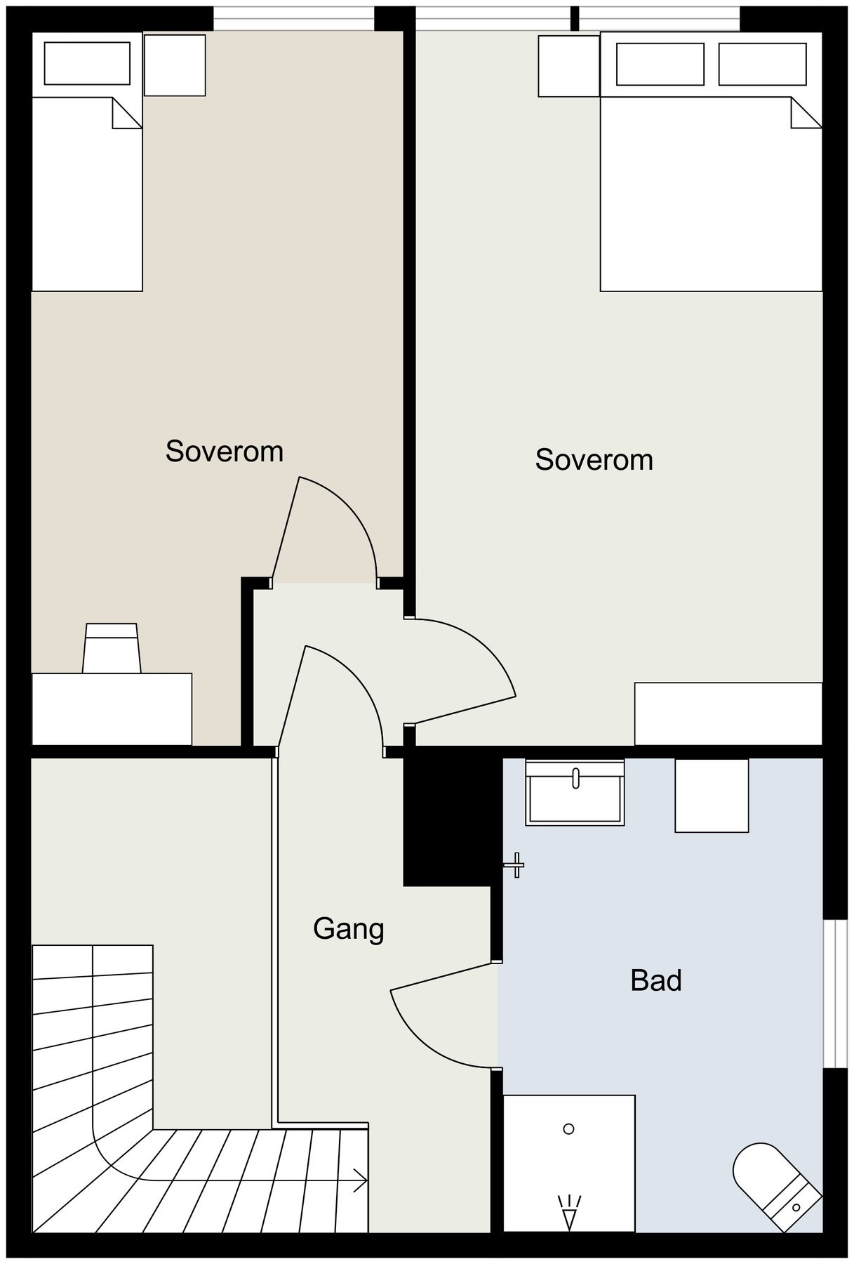 Plantegning 2.etasje Galleribilde