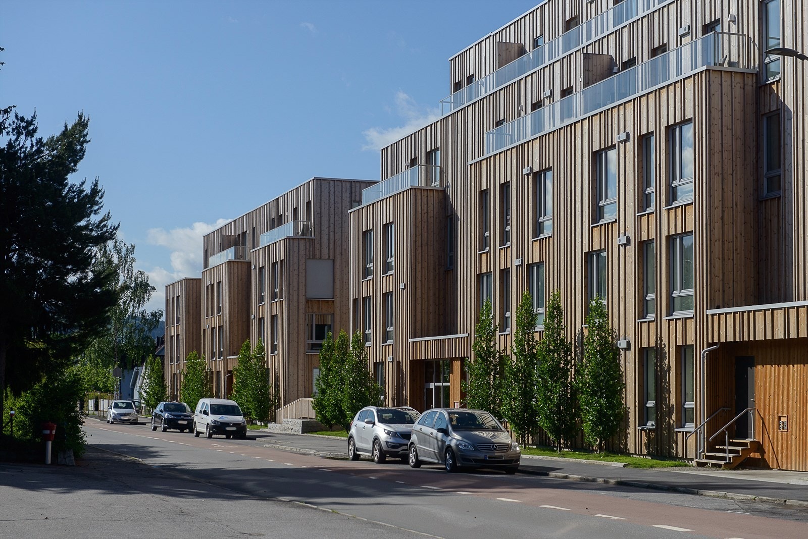 Kvartal 17 ligger nord for sentrum, og har et spennende arkitektonisk uttrykk Galleribilde