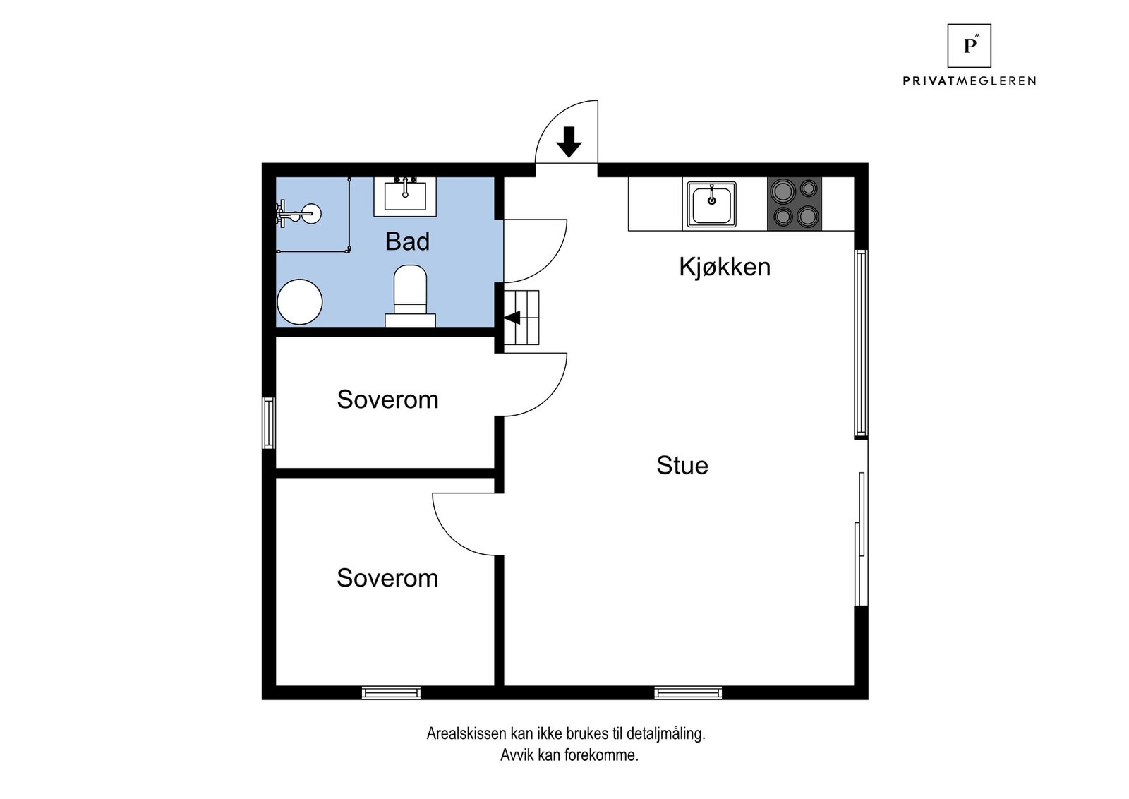 Plantegning 1. etasje Galleribilde