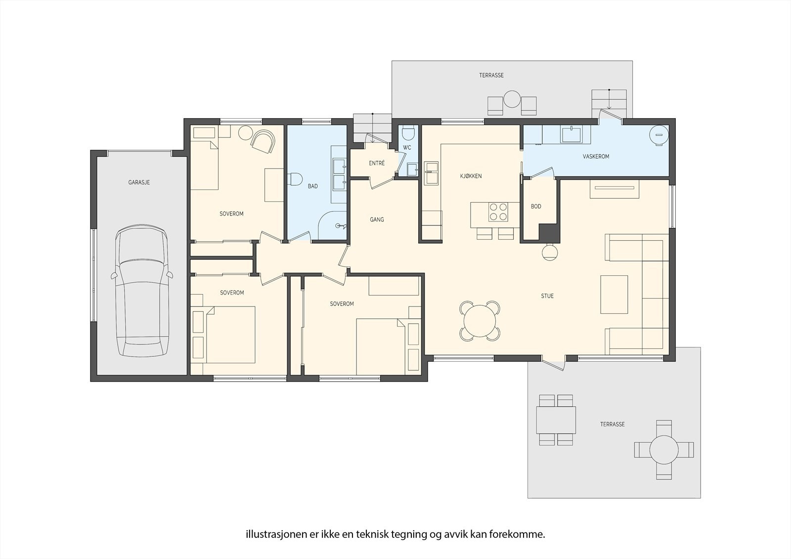 Planskisse Galleribilde