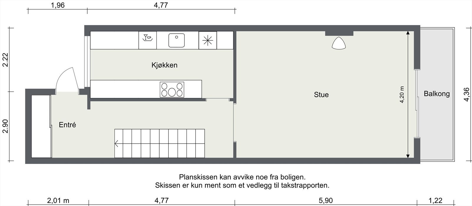 Plantegning første etasje. Galleribilde