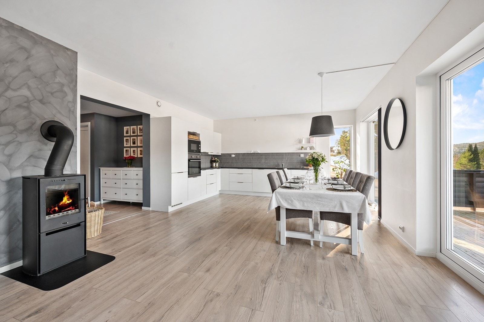 Vedovnen sørger for effektiv oppvarming vinterstid. Galleribilde