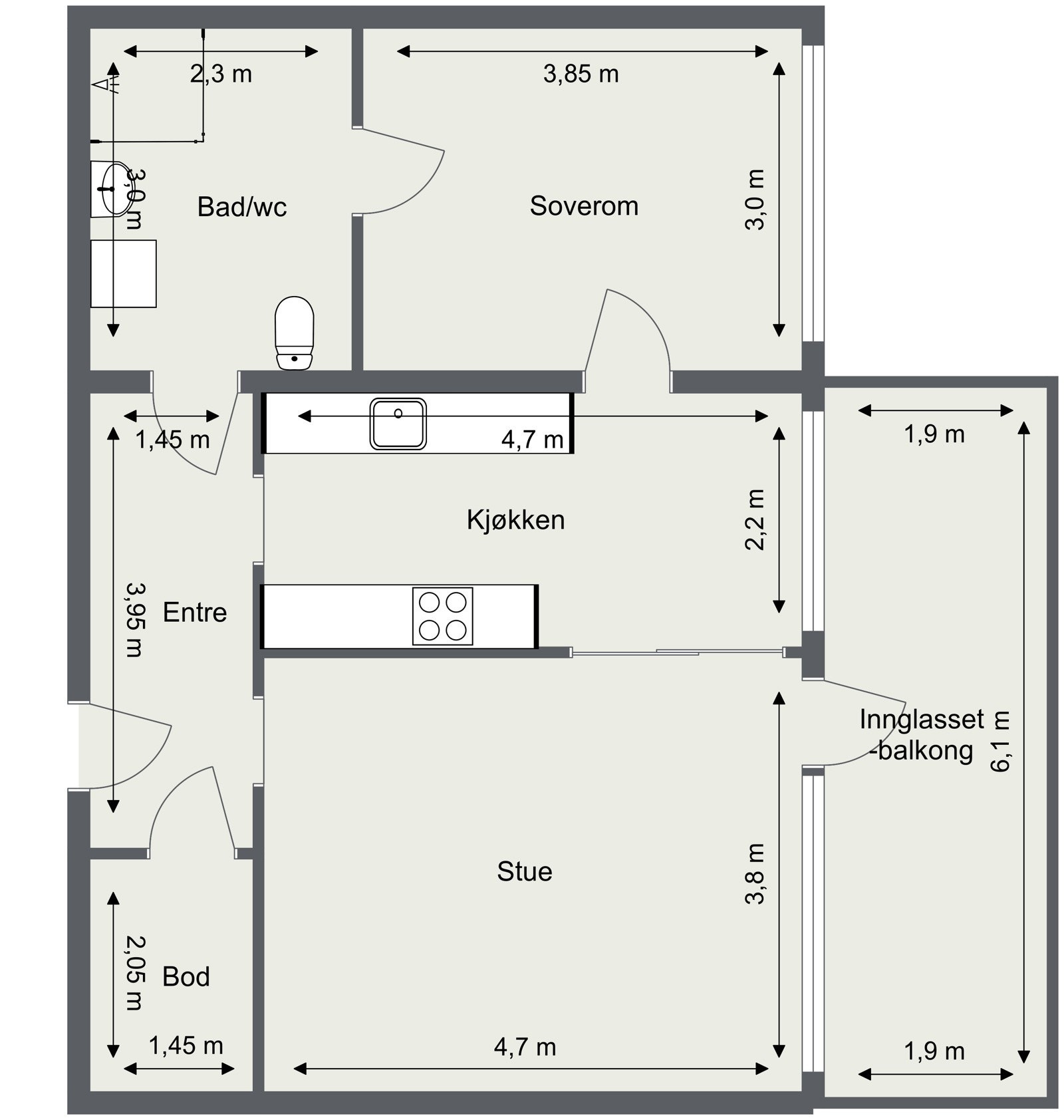 Plantegning. Galleribilde