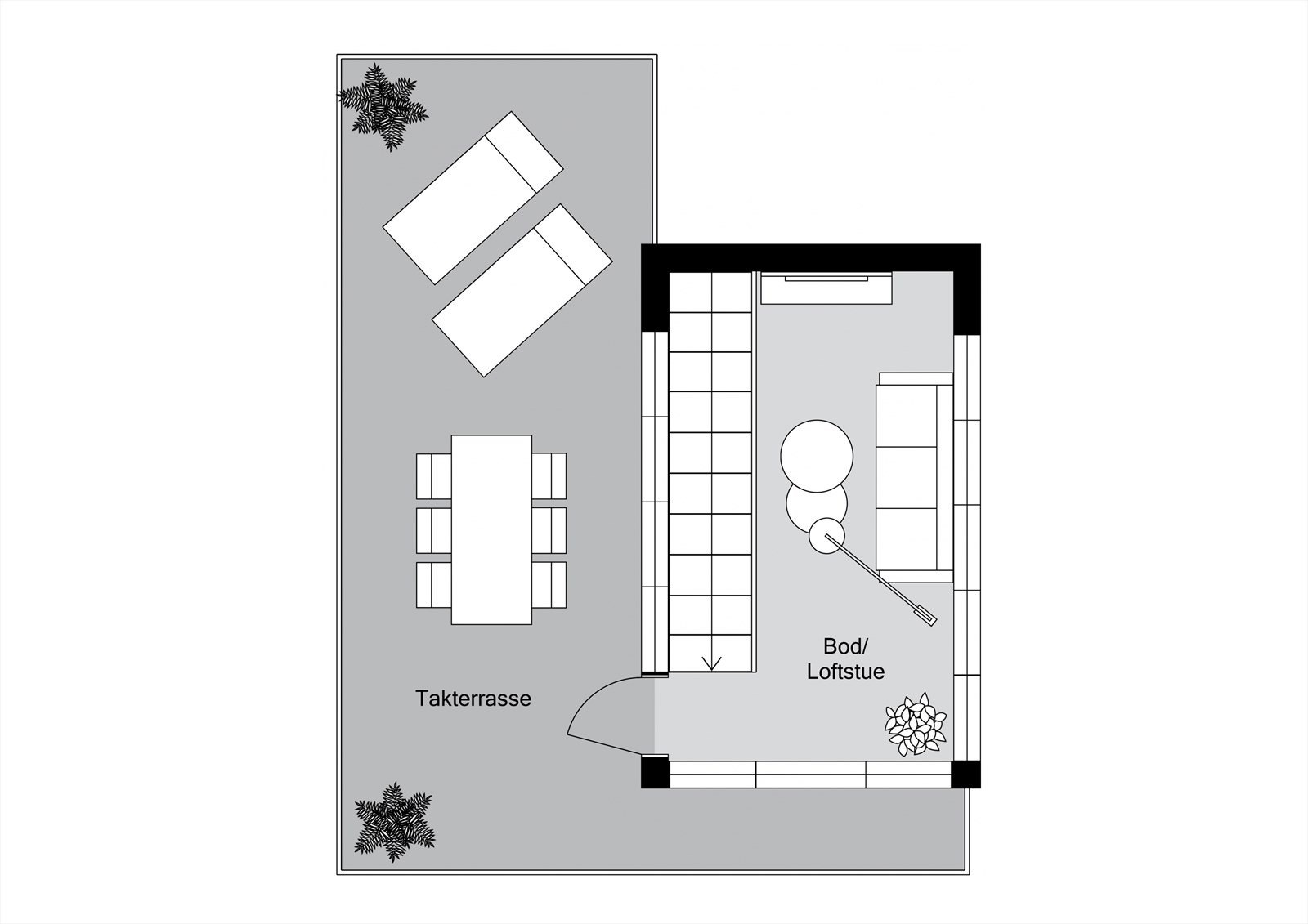 Plantegning 3. etasje. Galleribilde