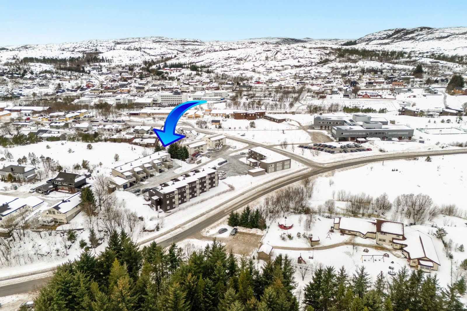 Her er det også fint å oppsøke marka i nærområdet med flott turterreng og lysløype. Galleribilde