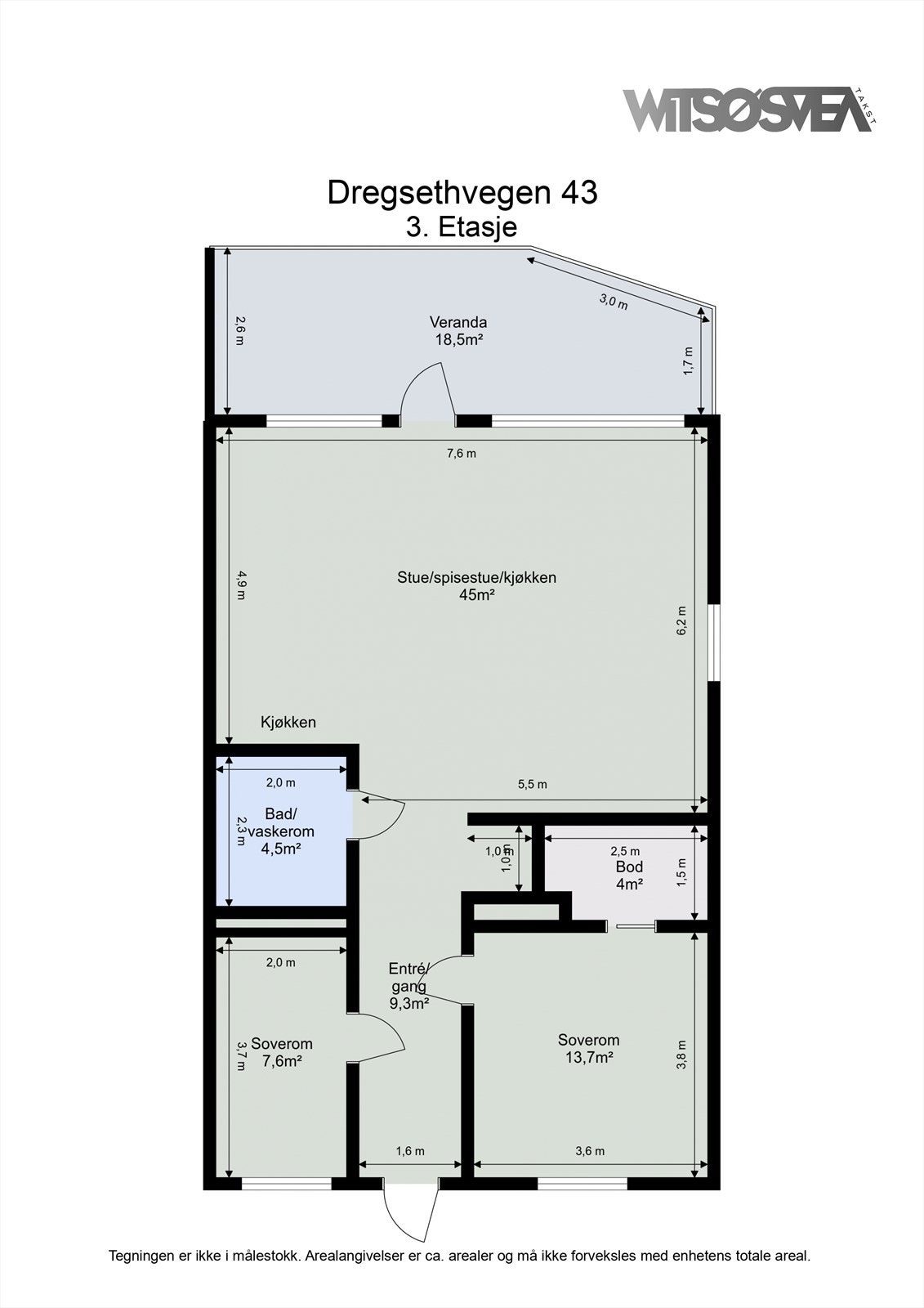 Plantegning 3 rtg Galleribilde