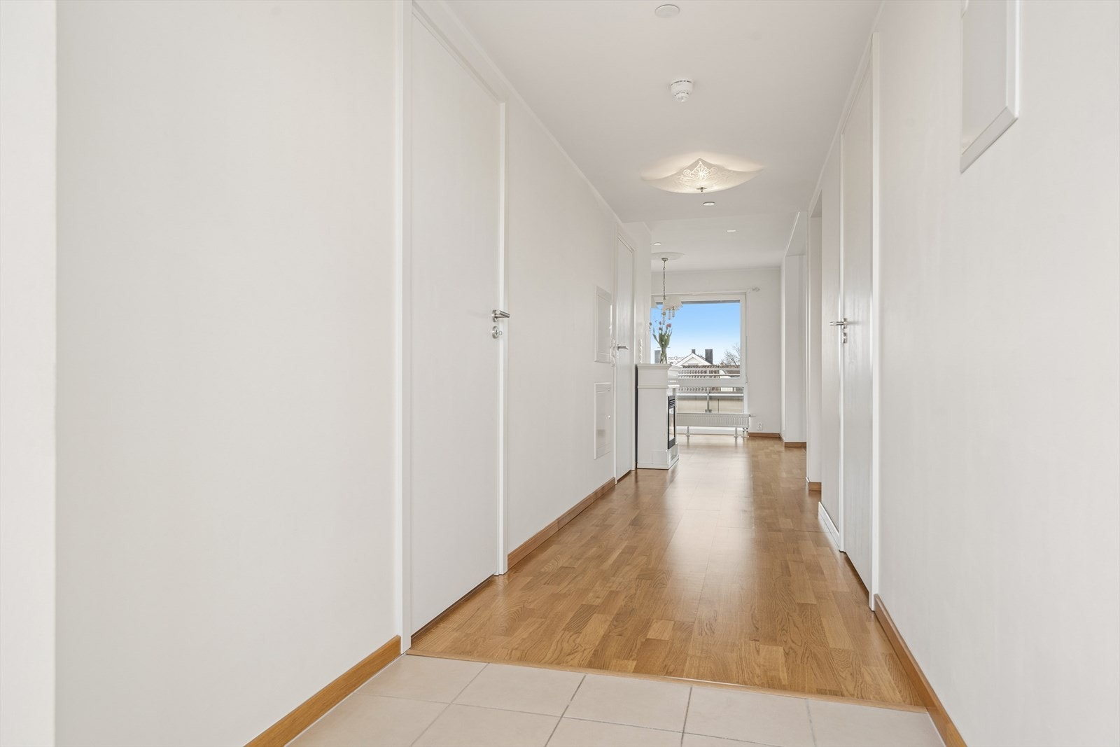 Gangen er romslig på hele 9,8 kvm. Galleribilde