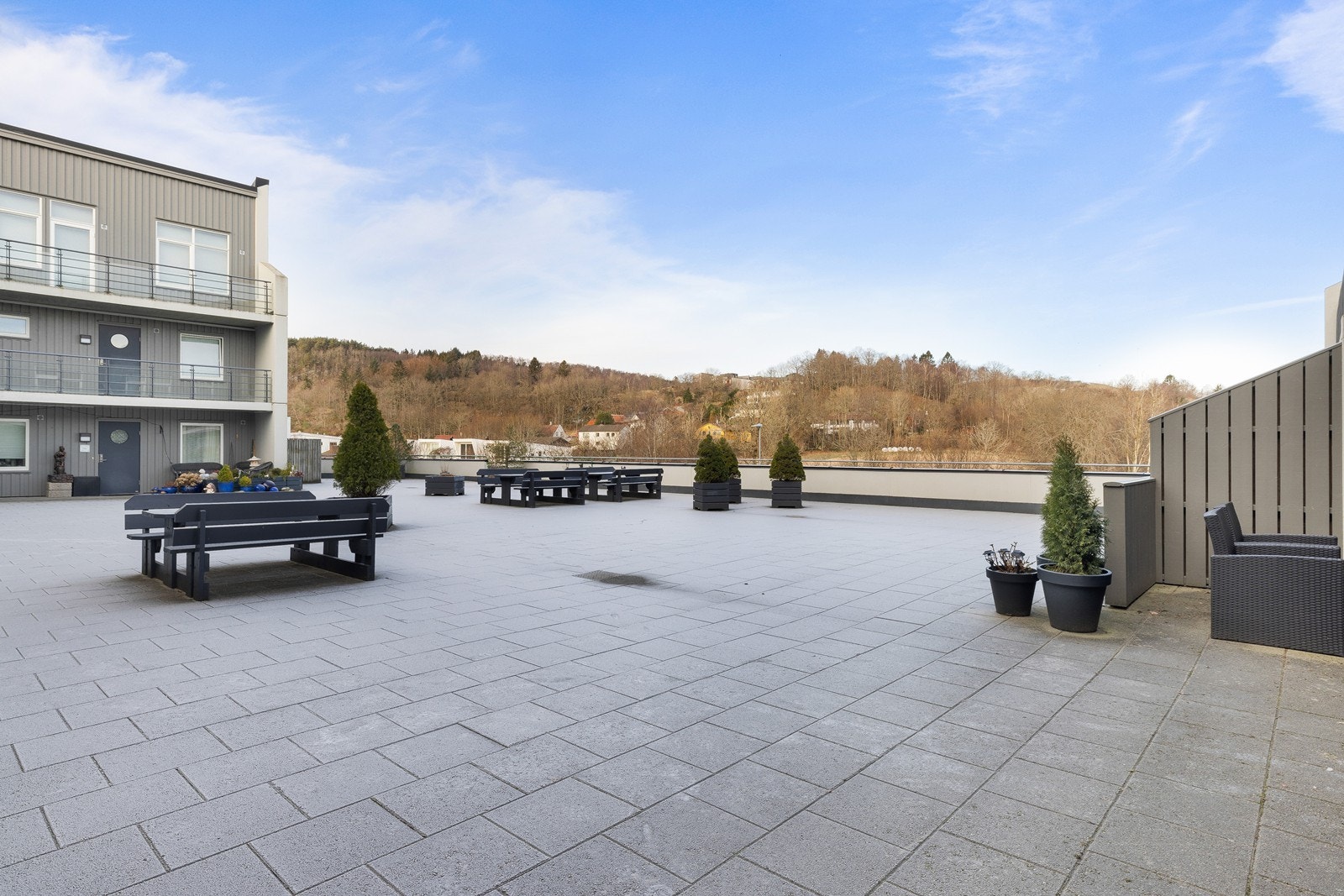 Her kan beboerne samles til sosiale sammenkomster eller ta en drøs over kaffekoppen. Galleribilde