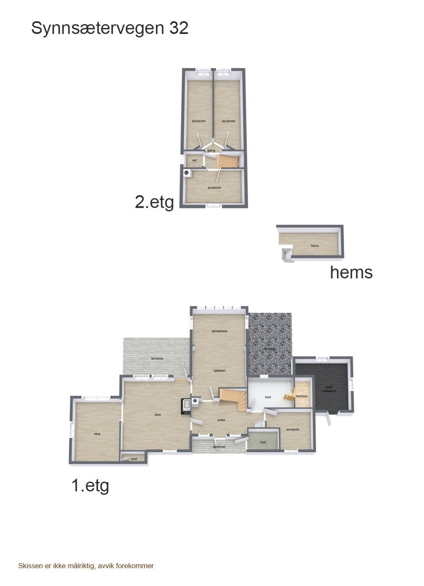 Plantegning oversikt Galleribilde