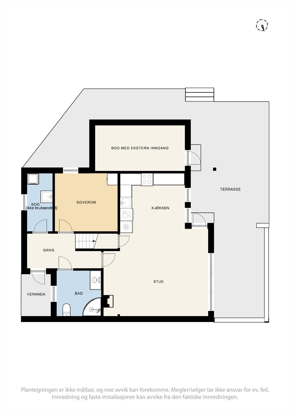 Plantegning - 1. etasje. Galleribilde