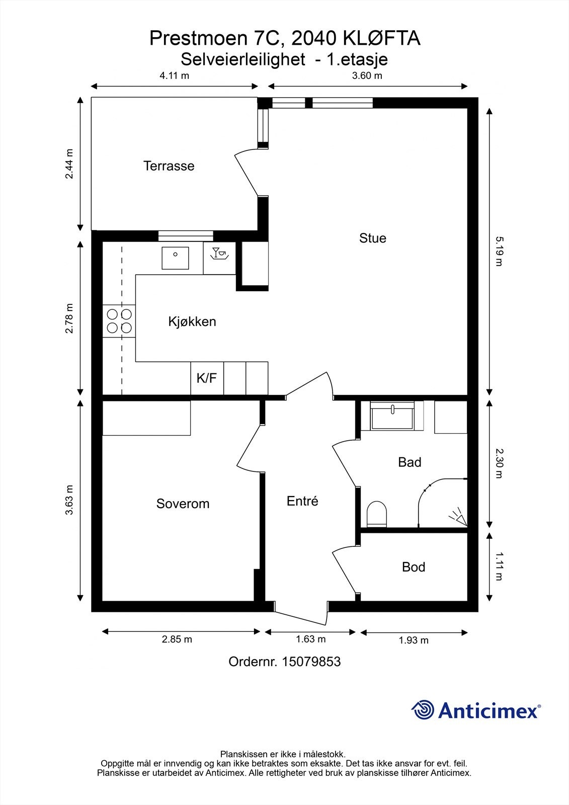Plantegning Galleribilde
