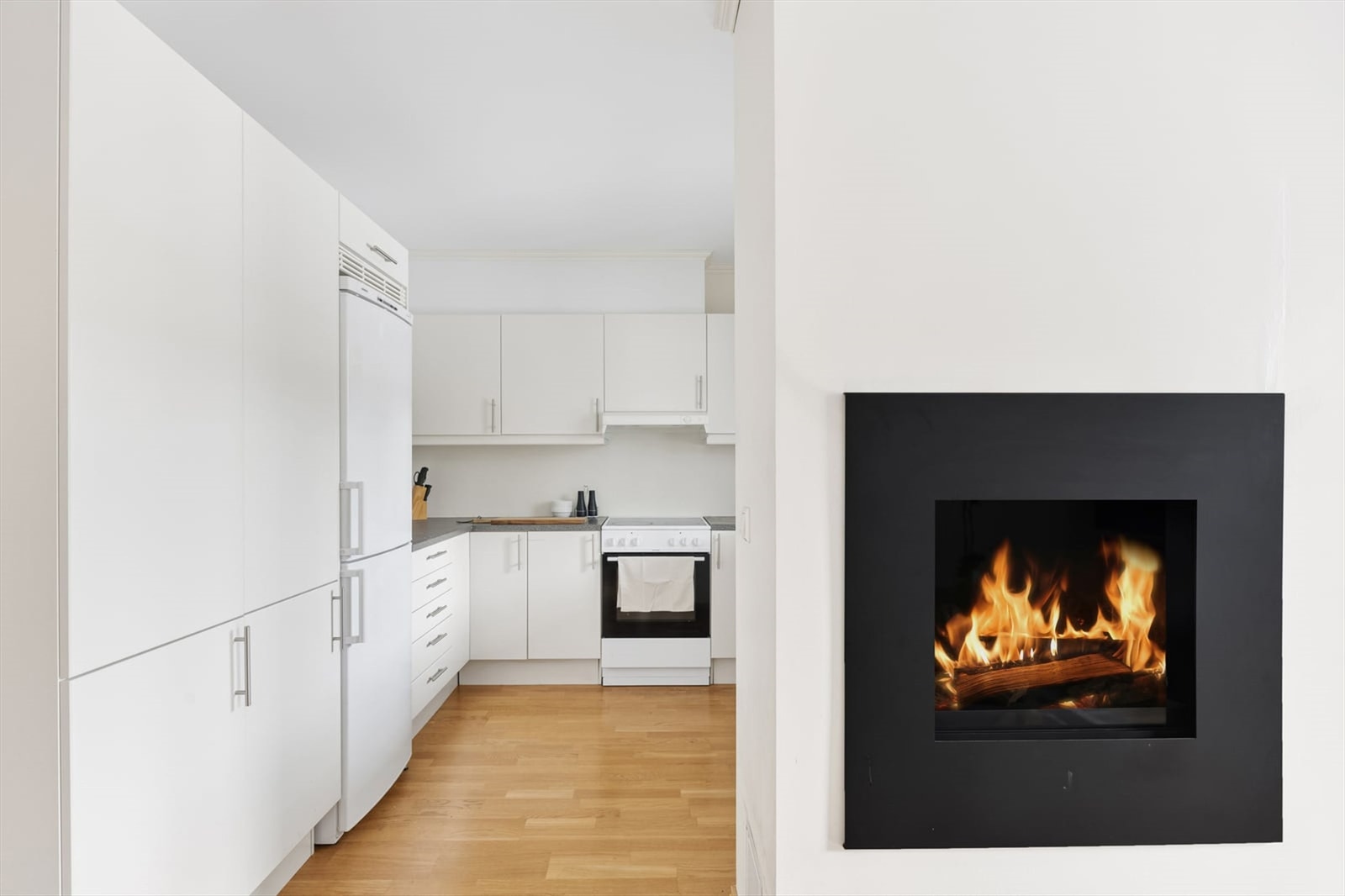 Gasspeisen fra byggeåret gir en lun og behagelig atmosfære. Galleribilde