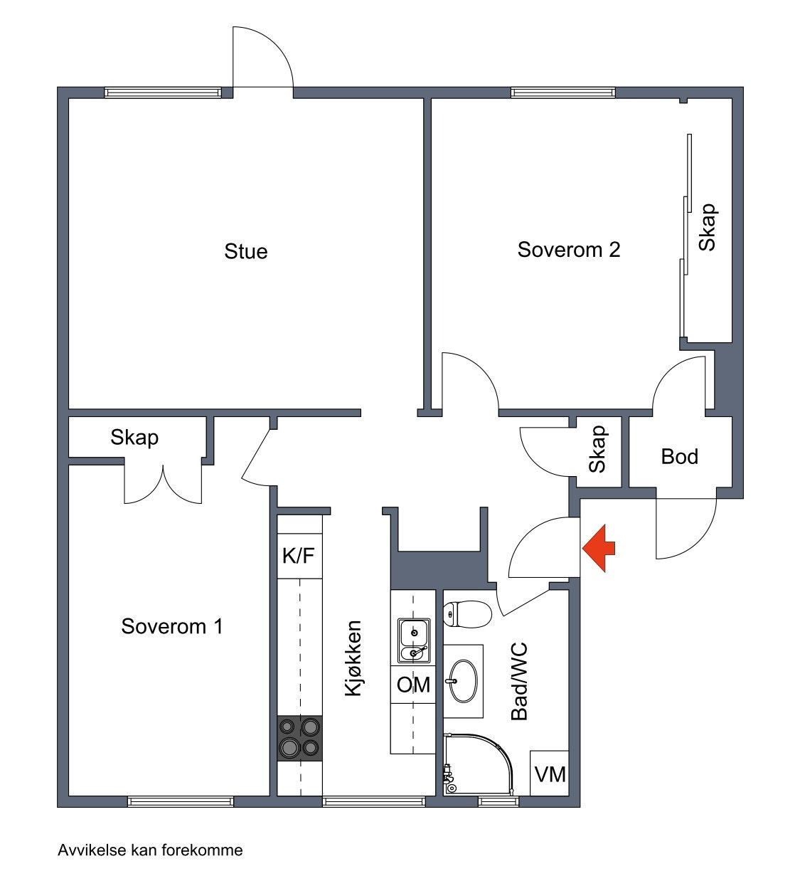 Plantegning Galleribilde