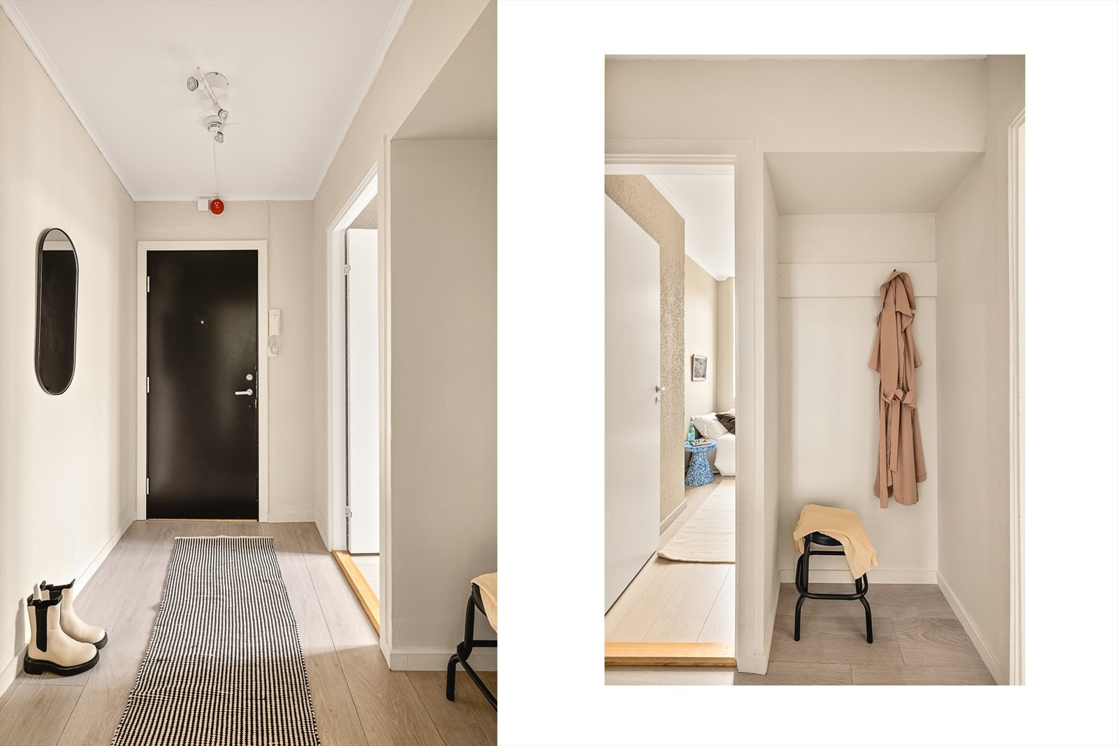 Dørtelefonen gjør det enkelt og praktisk å slippe gjester inn på hoveddøren. Galleribilde