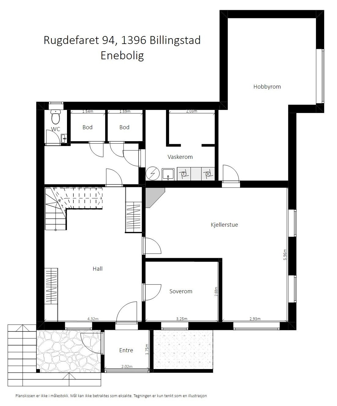 Plantegning underetasje. Galleribilde