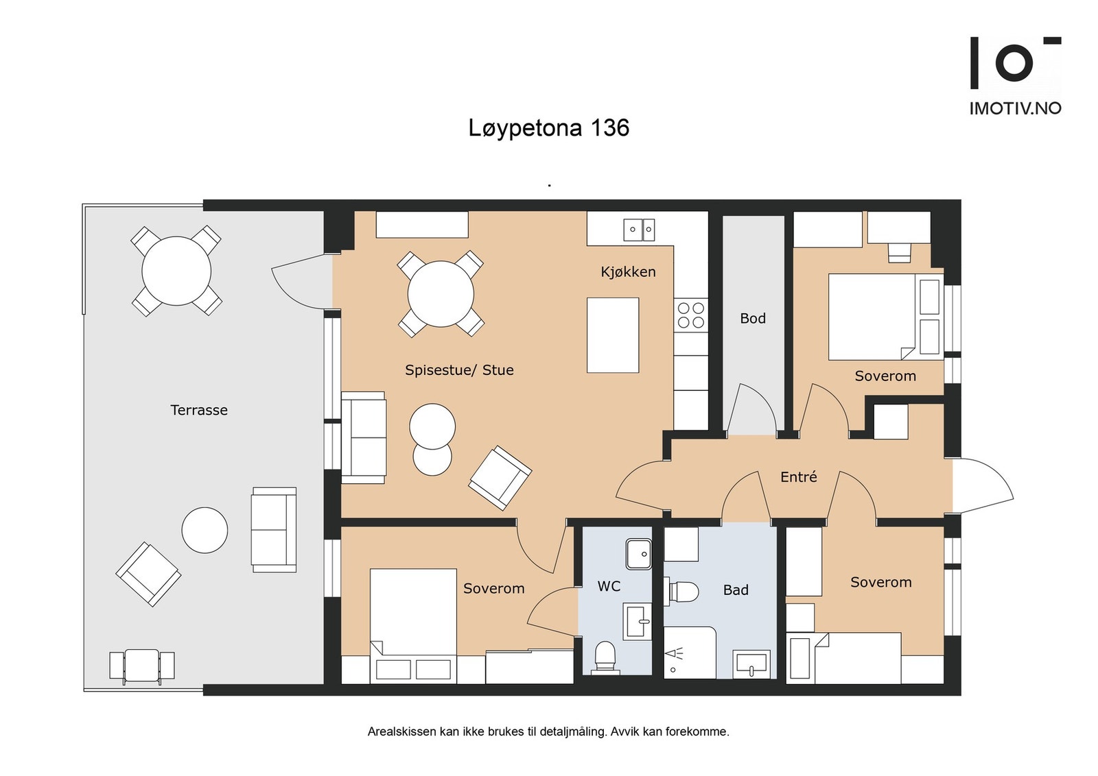 Plantegning - BRA: 90 kvm Galleribilde