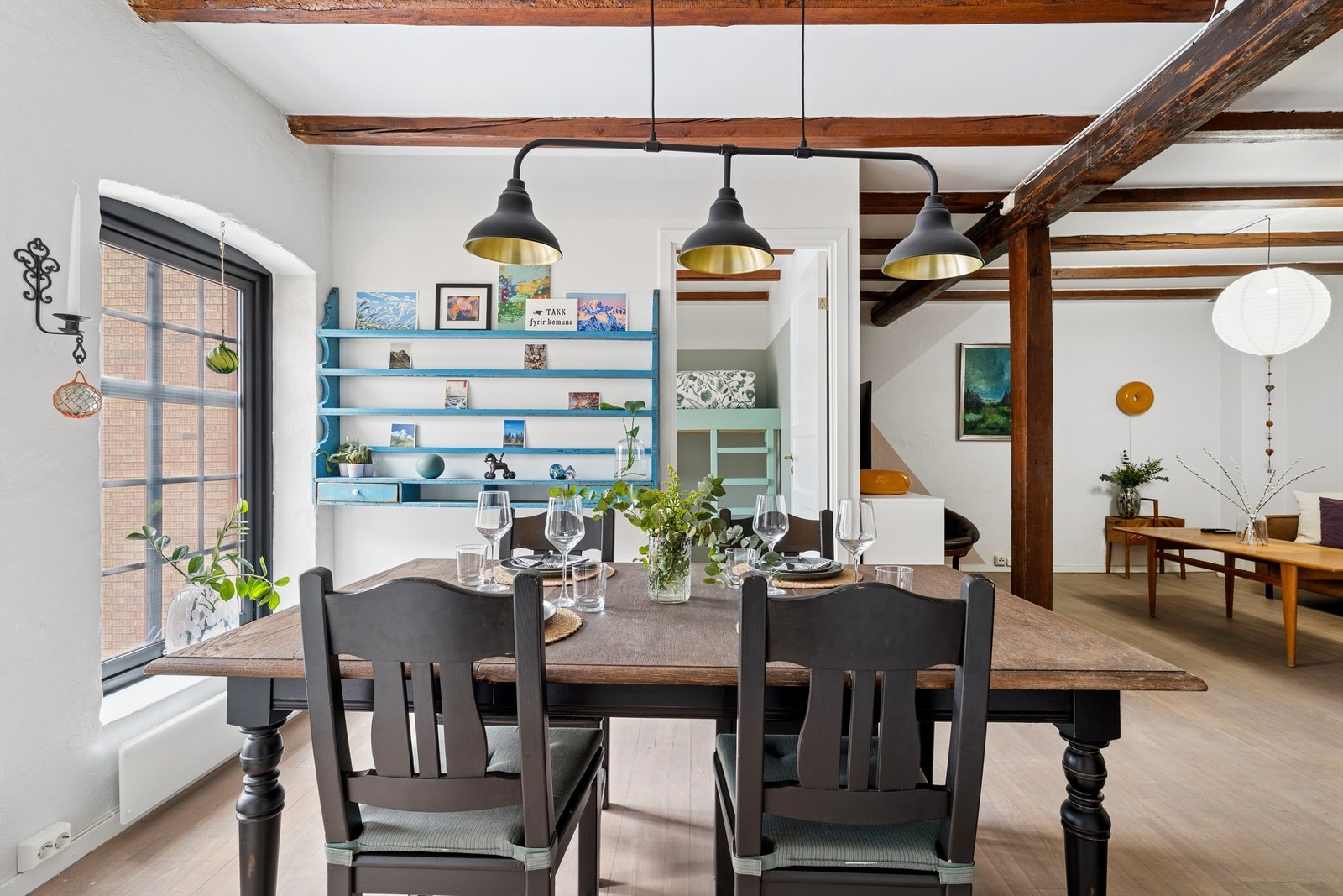 Stue/spisestue Galleribilde