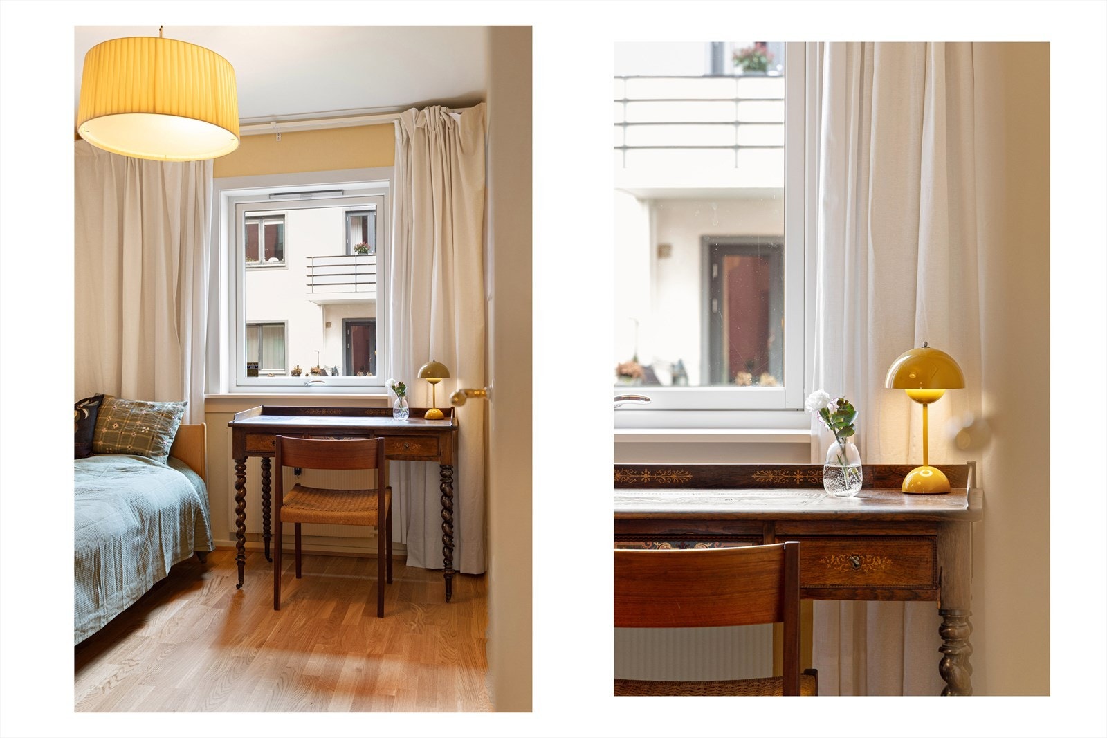 Begge rommene vender mot grønne og frodige fellesområdene. Galleribilde