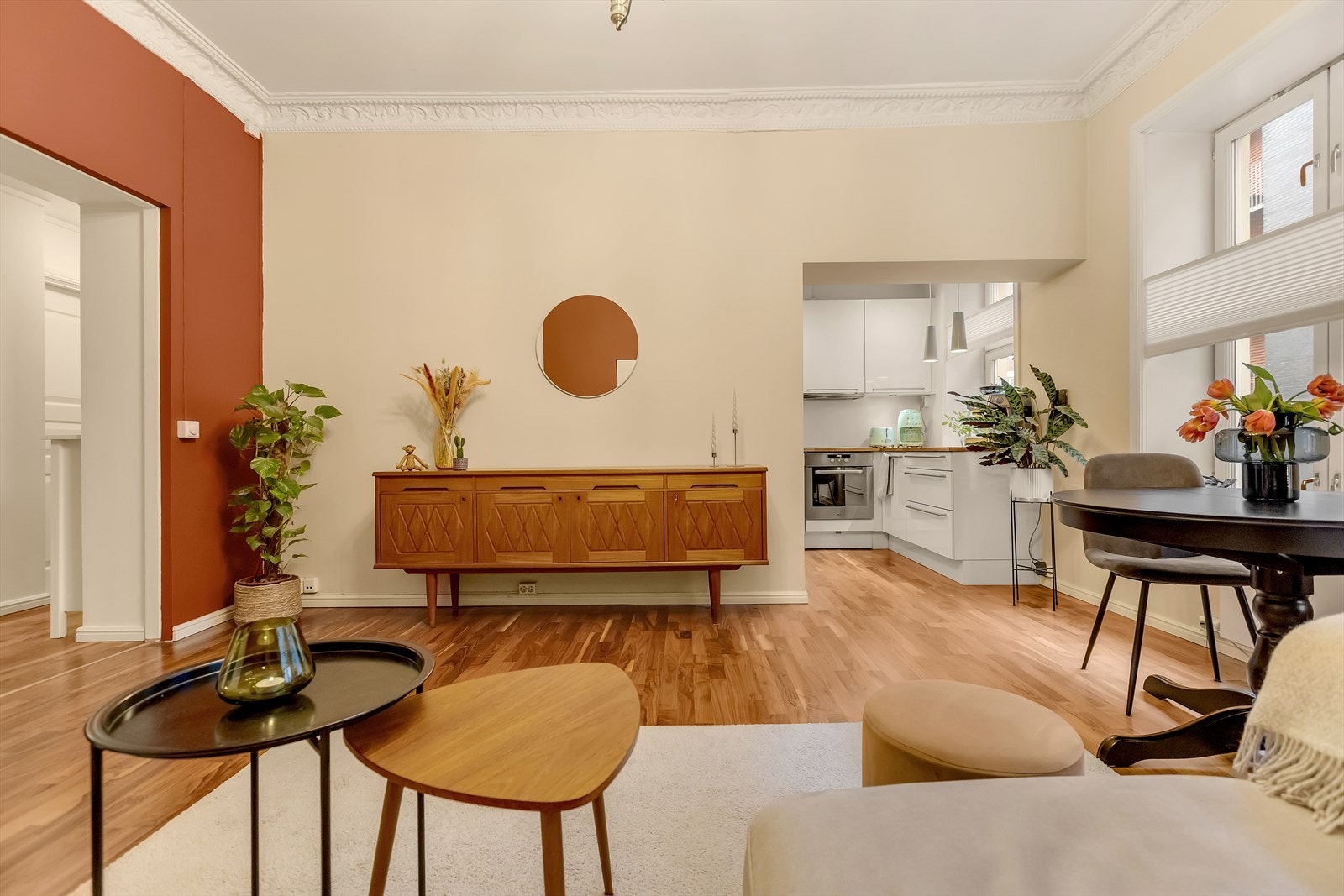 Sosial og smart planløsning. Galleribilde