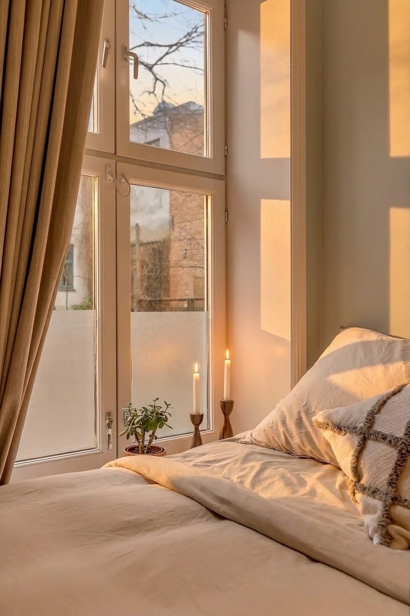 Soverommet vender mot rolig bakgård. Galleribilde