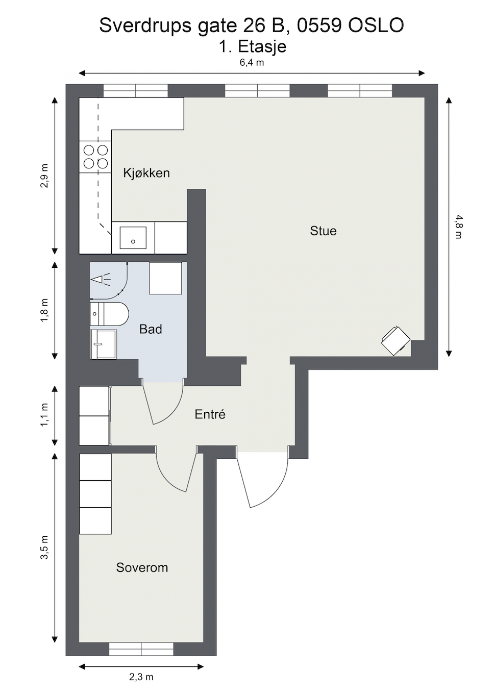 Plantegning. Galleribilde