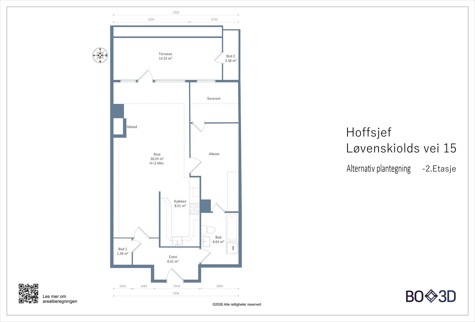 Alternativ plantegning. Galleribilde