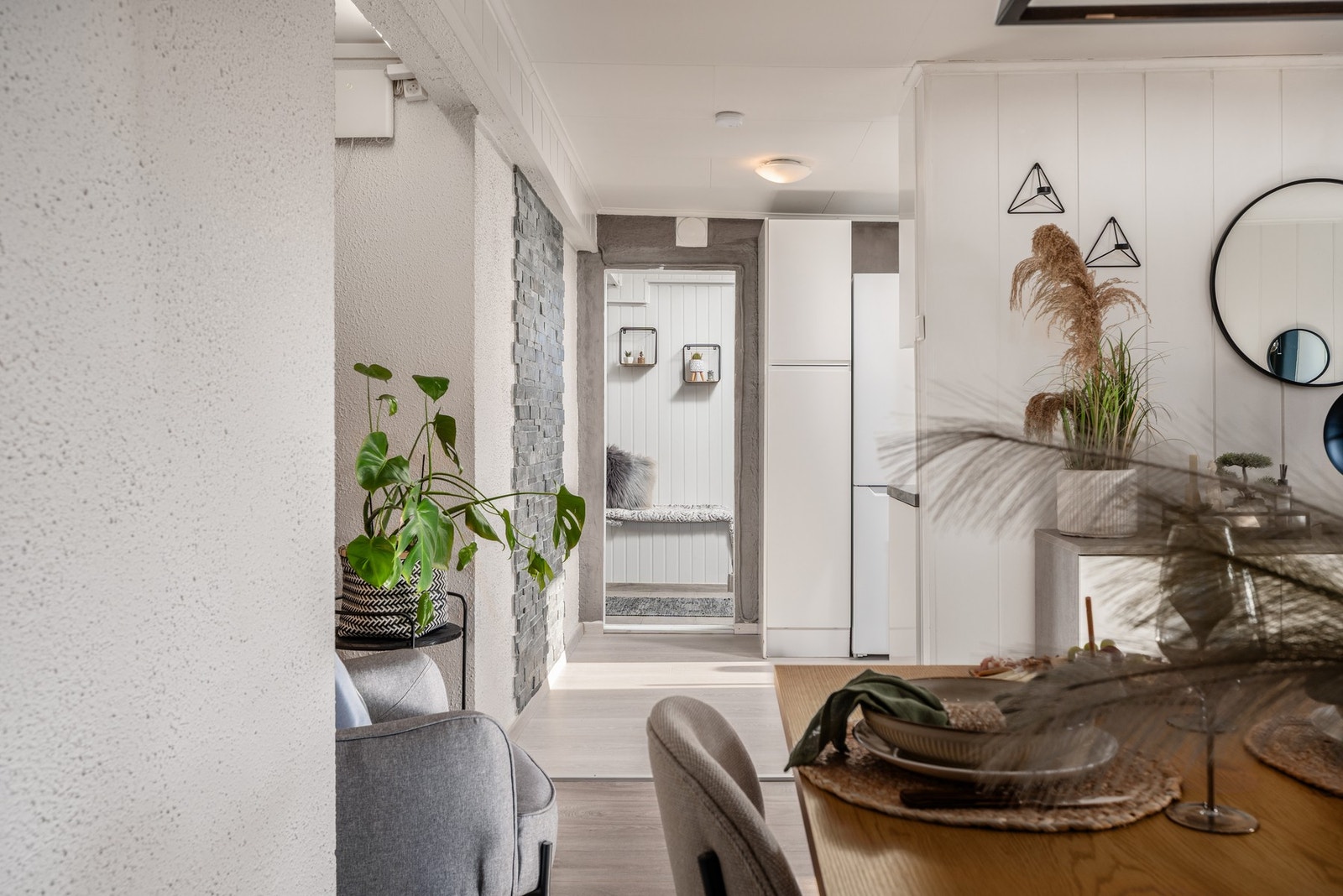 Praktisk og oversiktlig planløsning som gir god flyt i leiligheten. Galleribilde