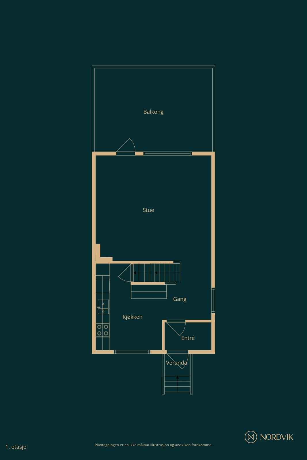 Plantegning 1.etasje Galleribilde