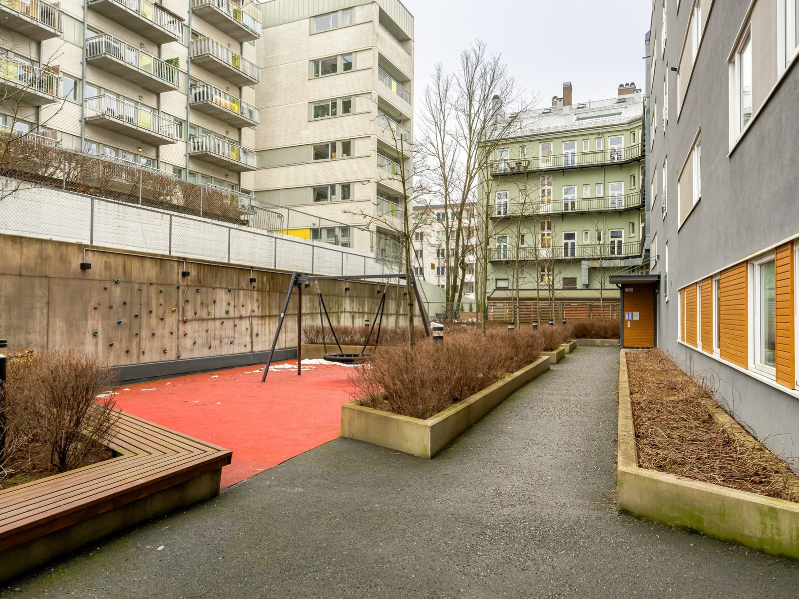 Sameiet har også tilrettelagt for de minste med en koselig lekeplass. Galleribilde