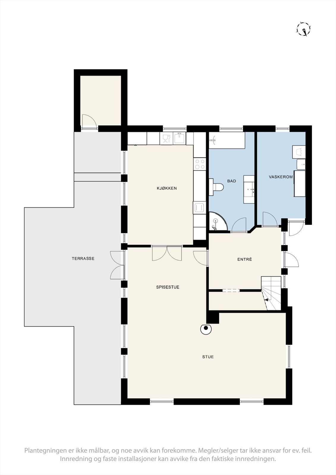 Plantegning første etasje. Galleribilde