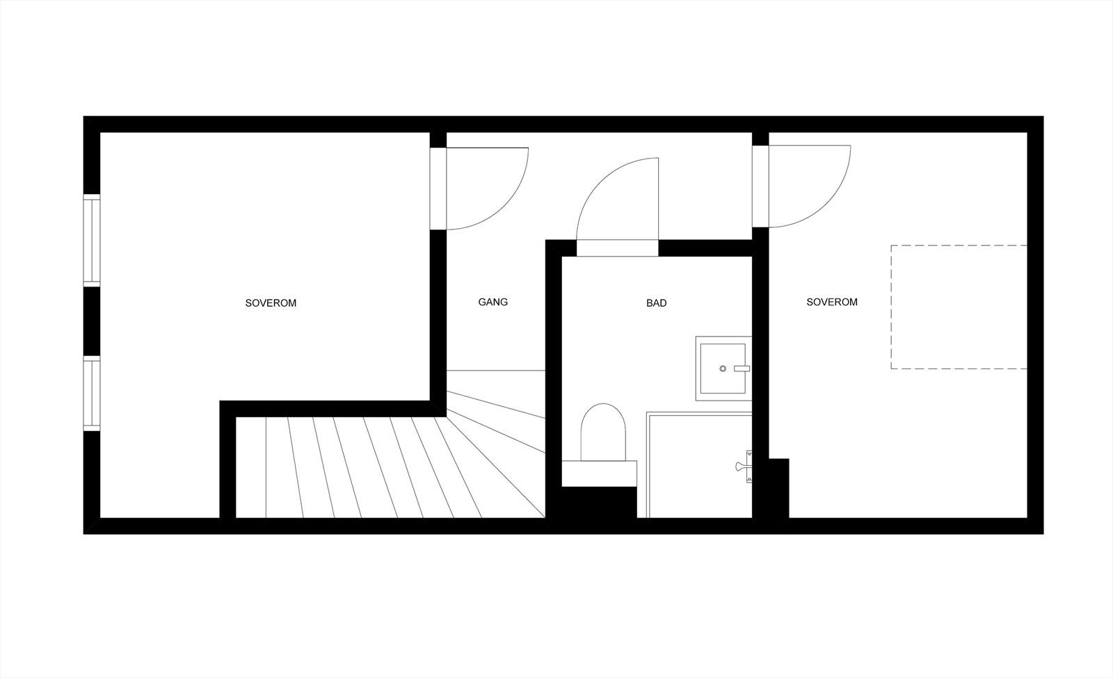 Plantegning 2. etasje Galleribilde