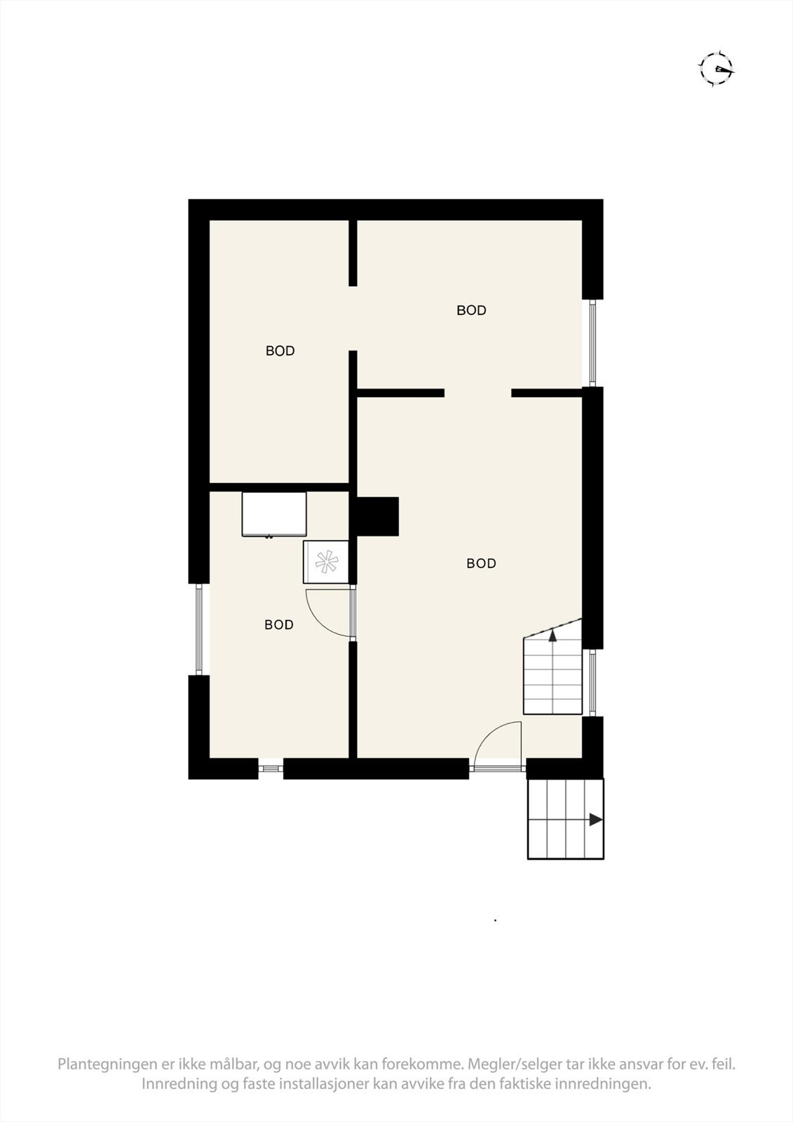 Plantegning kjeller. Galleribilde