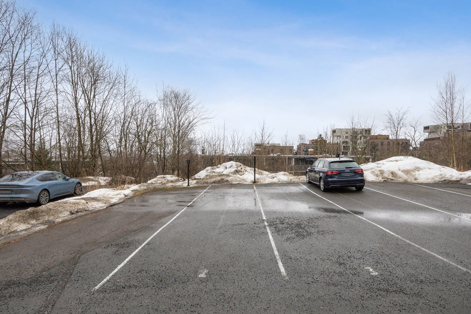 Asfalterte adkomstveier og parkeringsmuligheter på fellesområdet. Galleribilde