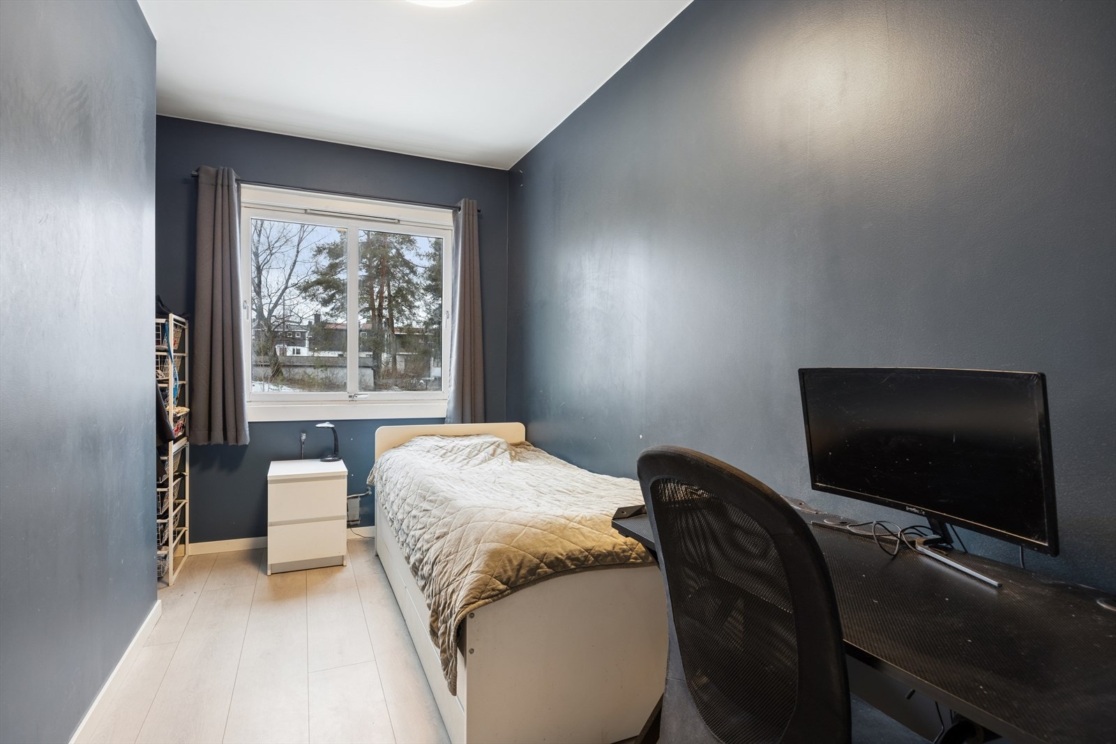 Det tredje soverommet egner seg godt som barnerom, gjesterom eller kontor. Galleribilde