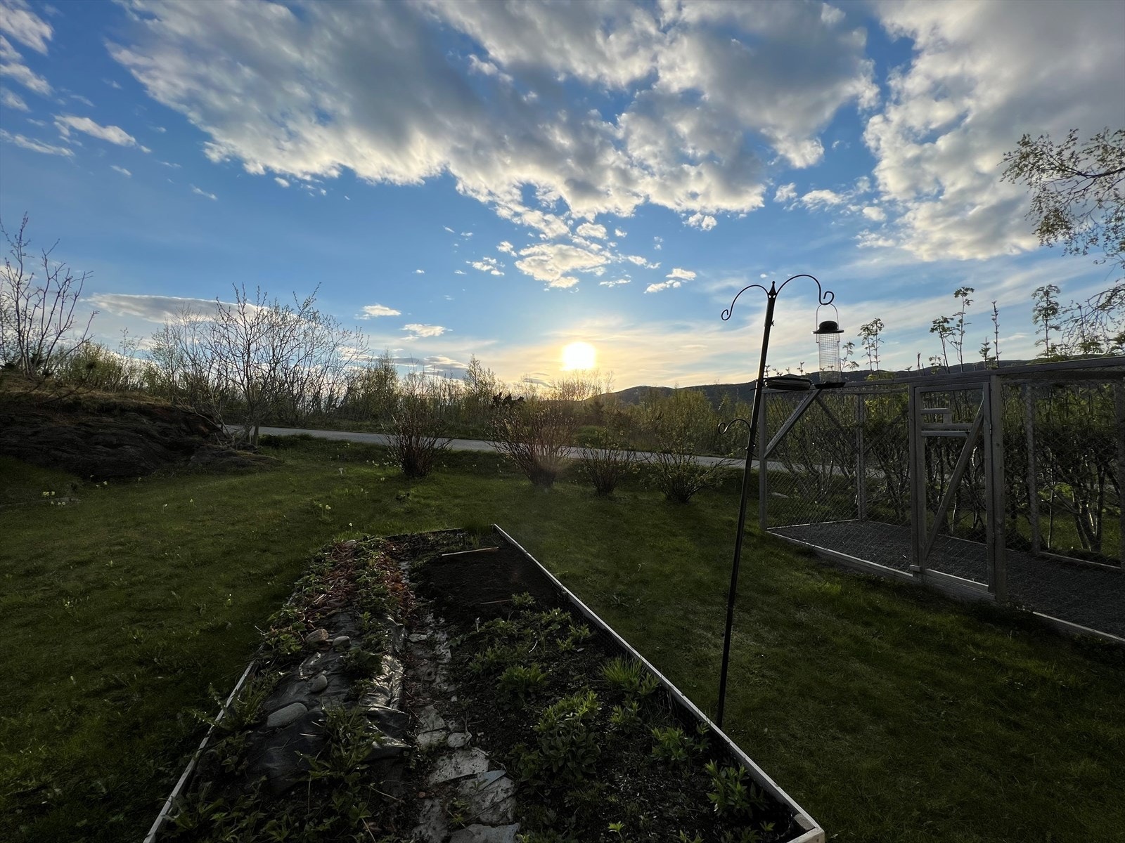 Flott hage, perfekt for de med grønne fingre. Til info er hundegården til høyre på bildet stort sett fjernet, det grusede fundamentet står igjen. Selgers eget foto. Galleribilde